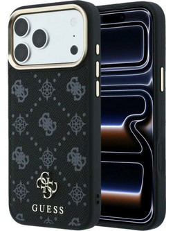 Guess Peony 4G Small Logo MagSafe Θήκη Black (iPhone 18 Pro Max / 17 Pro Max)