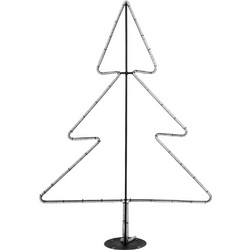 GLOBOSTAR(R) XMAS-TREE-SMALL Χριστουγεννιάτικο Διακοσμητικό Φωτιστικό LED 19,5W 780lm 360 AC 220-240V Αδιάβροχο IP65 Θερμό Λευκό 2700K - Μαύρο & Διάφανο - M102 x Π25 x Υ142cm