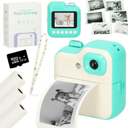 Θερμική φωτογραφική μηχανή LikeSmart Instant Print Camera με ενσωματωμένο θερμικό εκτυπωτή, 3 ρολά χαρτιού