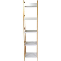 Ραφιέρα ξύλινη Nextdeco με 5 ράφια Υ127.5x29,5x29εκ