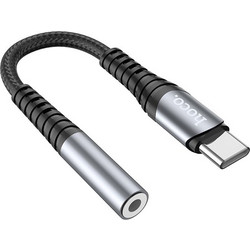 Αντάπτορας Hoco LS33 USB-C σε 3.5mm Θηλυκό Μεταλλικό Γκρι
