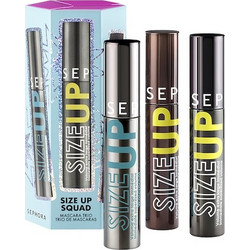 SIZE UP SQUAD - 3 μάσκαρα: μαύρη, καφέ και αδιάβροχη -SIZE UP SQUAD -26 XMS