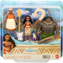 mattel disney βαϊανα μίνι κούκλες - σετ με 4 χαρακτηρες
