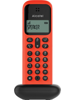Alcatel D285 Ασύρματο Τηλέφωνο με Ανοιχτή Ακρόαση Κόκκινο