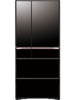 Hitachi R-X670GE XK Ψυγείο Ντουλάπα 670lt Full No Frost Υ183.3xΠ82.5xΒ72.8cm Μαύρο