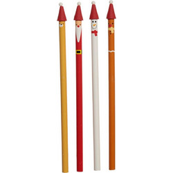 Χριστουγεννιάτικα Μολύβια Christmas Characters Pencil (Τυχαίο Σχέδιο)