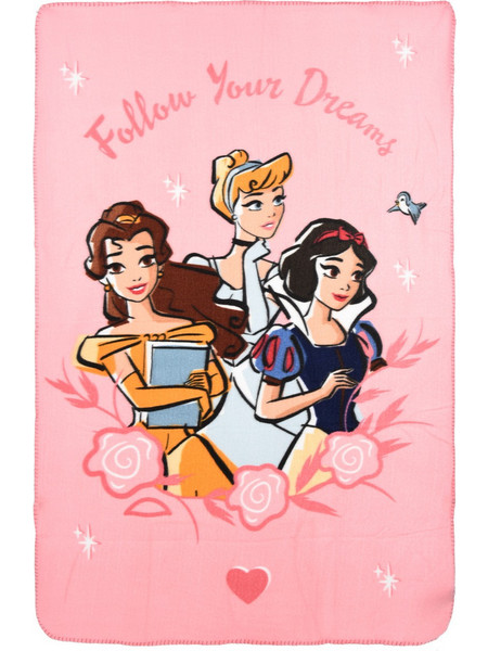 Disney Princess Follow Your Dreams Κουβέρτα Φλις 100x150 εκ