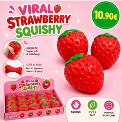 Παιχνίδι Αντιστρές Strawberry Squishy 1τμχ