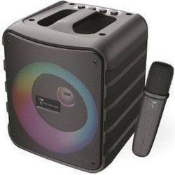 Techmade Ηχείο Karaoke με Ασύρματο Μικρόφωνο και Εφέ Φωτισμού Μαύρο
