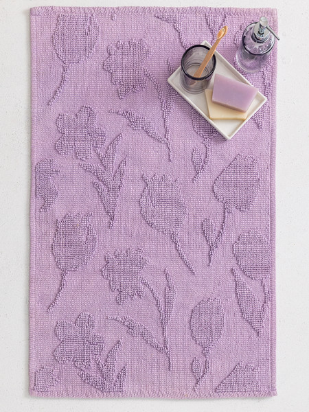 Palamaiki Πατάκι μπάνιου 50x80 YANG LILAC Μωβ