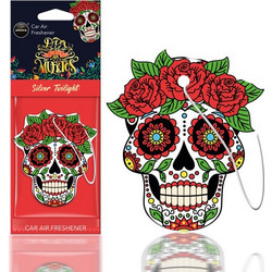 Amio - ΑΡΩΜΑΤΙΚΟ ΚΡΕΜΑΣΤΟ AROMA CAR MUERTOS SILVER TATTOO - 1 TEM. (A83118/AM)