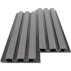 WPC PANEL ΜΕ 3D ΠΗΧΑΚΙΑ 25/176.5mm L.GREY 8550 NewPlan