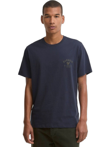 Barbour Tartan Tailored Crest T-Shirt MTS1655NY91 Σκούρο Μπλέ