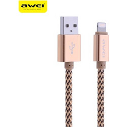 Awei CL-940 Καλώδιο USB-A to Lightning Χρυσό CL-940