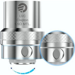 Αντιστάσεις Cubis LVC Clapton 1.5 ohm ρυθμιζόμενες και QCS 0.25 Ohm επισκευάσιμες by JOYETECH (5 τεμάχια) Clapton 1.5 Ohm LVC 6956916419617