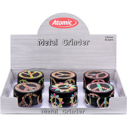 ATOMIC Metal Grinder PEACE 52mm 4 Parts 0212578 (ΚΟΥΤΙ 6 ΤΕΜ) 4014663832751