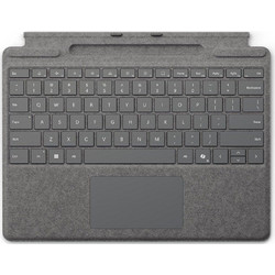 Microsoft Surface Go Signature Type Cover Platinum Silver Ασύρματο Πληκτρολόγιο με TouchPad για Tablet