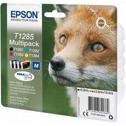 Epson T1285 B/C/M/Y Πακέτο 4 Μελανιών Εκτυπωτή Inkjet C13T128540