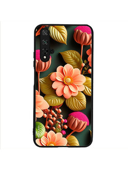 Sonique 3D Flower Series Θήκη (Honor 20 / Nova 5T) Σομόν