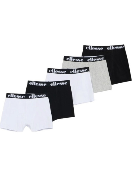 ELLESSE S3BA3843-940 ΣΕΤ ΠΑΙΔΙΚΑ ΜΠΟΞΕΡΑΚΙΑ 5 ΤΕΜΑΧΙΩΝ ΓΙΑ ΑΓΟΡΙΑ ΜΑΥΡΟ-ΛΕΥΚΟ-ΓΚΡΙ