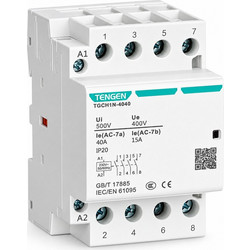 Ρελέ Ισχύος Κλειστού Τύπου 4P 40A 220-240V TENGEN TGCH1N-4040 09-00524