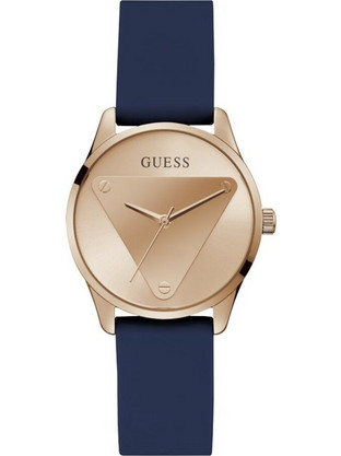 Guess Γυναικείο Ρολόι με Μπλε Δερμάτινο Λουράκι GW0509L1