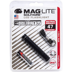 Maglite Solitaire SJ3A016 Black Φακός Μπαταρίας Led Αδιάβροχος 47lm