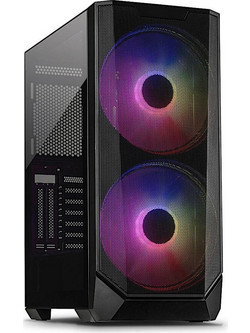 Inter-Tech AirStream IT-3503 Black Gaming Full Tower Κουτί Υπολογιστή RGB με Πλαϊνό Παράθυρο