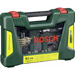 Σετ Εργαλείων Bosch V-Line Titanium Drill + Bit Set 91 parts