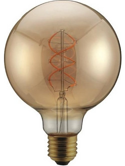 ΛΑΜΠΑ LED G95 FILAMENT DECOR 5W 300lm E27 1800K 175-250V DIMMABLE GOLD