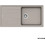 Schock Cristalite Element Ένθετος Νεροχύτης Γρανίτη Αντιστρεφόμενος Ματ Concrete Beton 100x50cm 31100-1451