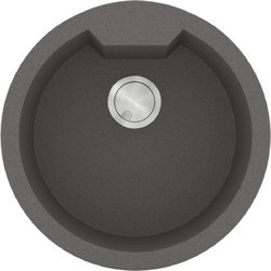 Sanitec Ultra Granite 810 Υποκαθήμενος Νεροχύτης Στρογγυλός Γρανίτη Ματ 51cm Pietra