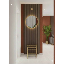 Stewehome Διακοσμητικός καθρέφτης με LED φωτισμό και μεταλλικό πλαίσιο για το σαλόνι Χρυσό 90x45 cm