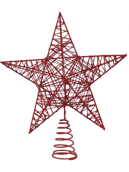 LianosXmas Κόκκινο Αστέρι Κορυφή Δέντρου 23 x 26cm 23702
