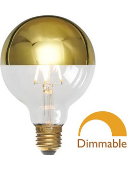 LED FILAMENT DIMABLE G80 ΑΝΤΕΣΤΡΑΜΕΝΟΥ ΚΑΘΡEPTOY 9W E27 2800K ΦOSME | 44-05528