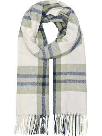ONLMATHILDE CHECK FRINGE SCARF WOMEN ONLY