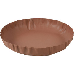 Beauty Home Πιατέλα μεταλλική terracotta 34cm