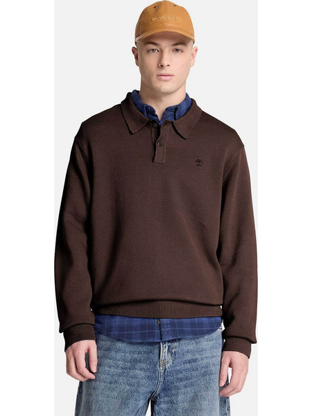 Timberland Williams River Ανδρική Μπλούζα Polo Καφέ TBC0YHD5C351
