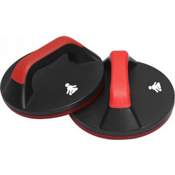 Περιστρεφόμενες Λαβές Push Ups Fitpaddy RPUBO1 2τμχ Μαύρο/κόκκινο