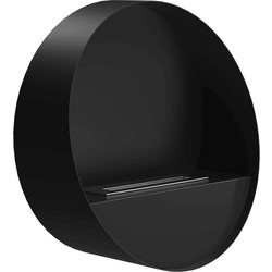 Επιτοίχιο τζάκι βιοαιθανόλης KRATKI ORBE μαύρο Ψ 58 cm