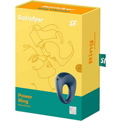 Satisfyer Strong One Ring Ελαστικό Δαχτυλίδι Πέους Σιλικόνης με Δόνηση Μπλε