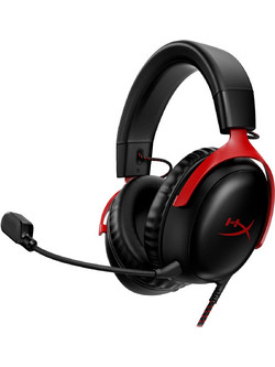 HyperX Cloud III Gaming Headset Over Ear Black Red