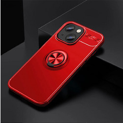 Ancus AutoFocus Shock Proof Ring Holder Back Cover Red (iPhone 14 Plus)