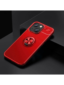 Ancus AutoFocus Shock Proof Ring Holder Back Cover Red (iPhone 14 Plus)