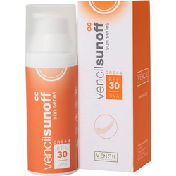 Vencil Sunoff CC Αντηλιακή Κρέμα Προσώπου Κατά των Πανάδων με Χρώμα SPF30+ 50ml