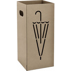 Ομπρελοθήκη Τετράγωνη - Matt Beige, Pam & Co, W22 x D22 x H50 (cm) 26-103