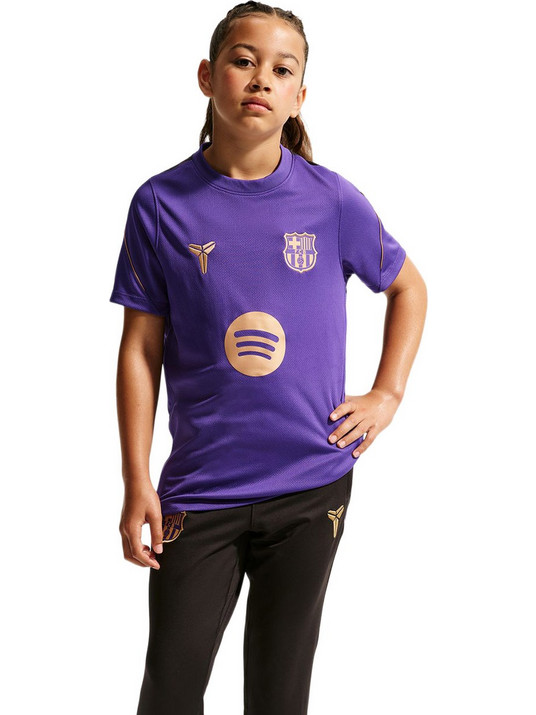 Nike FC Barcelona Strike Away Παιδικό T-Shirt Κοντομάνικο Μωβ IQ1328-505