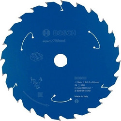 Bosch Circular Δίσκος Κοπής Ξύλου με 24 Δόντια 184mm 2608644510