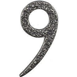 Αριθμοί Κατοικιών Roline 461 Κασσίτερος Υ10-11,5cm - Αριθμός 9" 461-9-OLD-SILVER