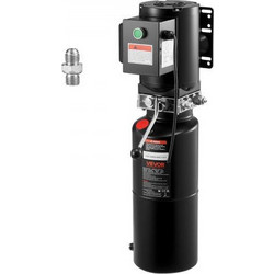 VEVOR Hydraulic Pump Power Unit, AC 220V, 10 Quart Single Acting Hydraulic Unit, 6.3 L/min Oil Flow, Max Discharge Pressure 22 MPa for Dump Truck, Auto Repair Garage, Car Lifting Platforms, Black